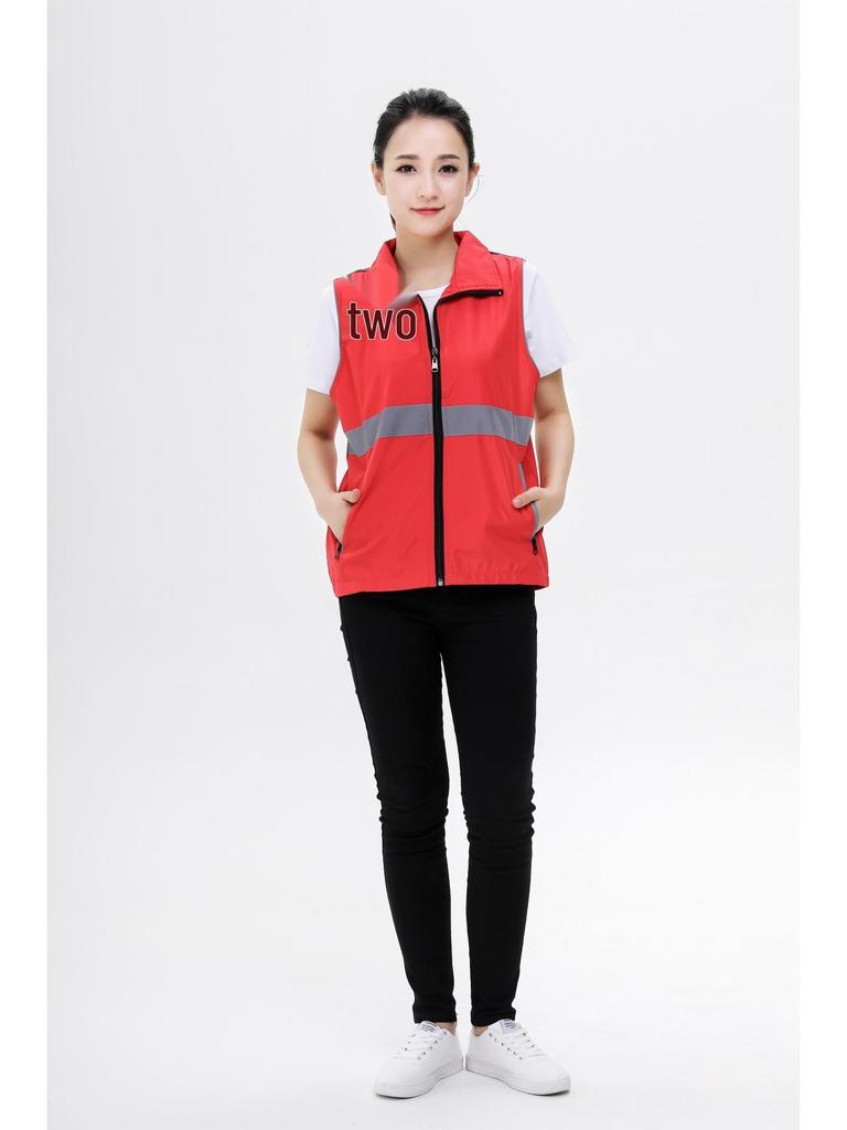 Custom Printed Reflective Volunteer Vest for Events and Construction Safety