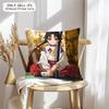 Anime The E-Elusive Samurai Cushion Cover Soft Plush Fabric Double-Sided Printed Sofa Cushion Cover For All Seasons Home Decor