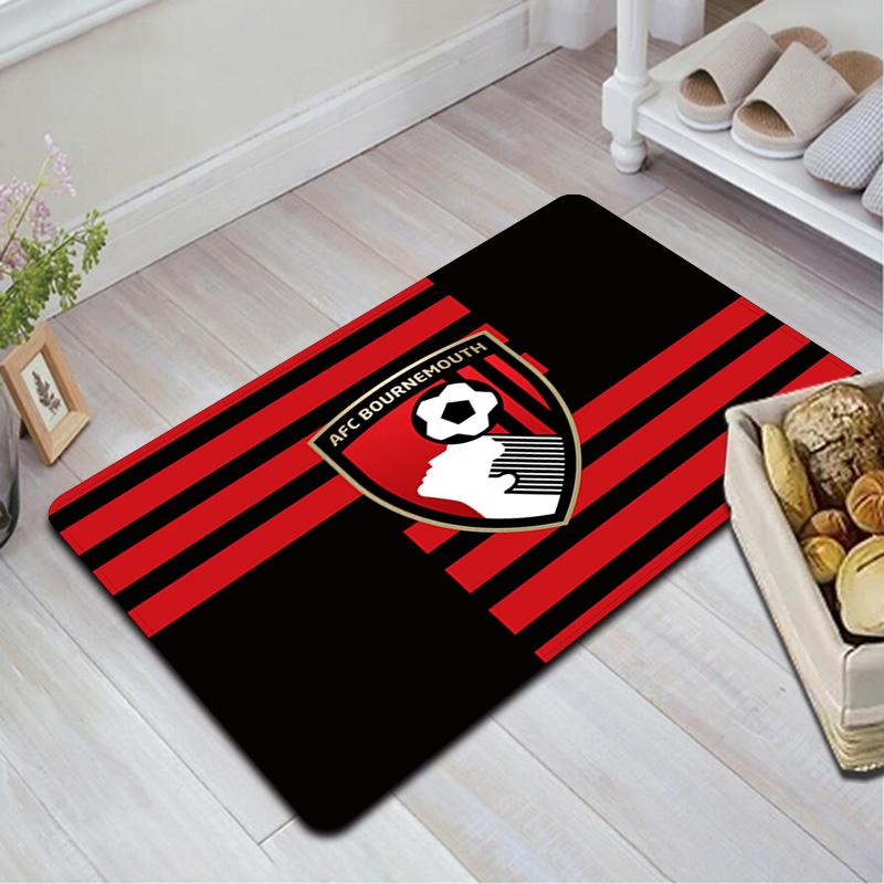 Bournemouth AFC Pattern Rug Floor Mat for Living Room or Bedroom Soft and Comfortable Carpet a Gift for Birthday and Holiday.