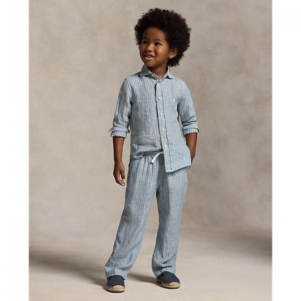 Polo Ralph Lauren Boys  Striped Linen Shirt 2 7 Years  Cwpowovb6820658999 