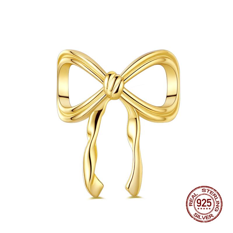 

925 Silver Two-Color Charms Beads Set for 3mm Bracelet DIY Jewelry Gift Women Original Combination