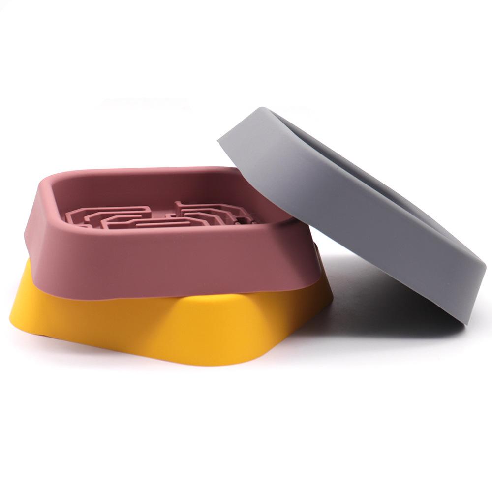 Ciotola in Silicone per Animali a Mangiare Lento per Cani - Ciotola per Cani di Grandi Dimensioni con Ventose. Silicone per uso alimentare con ventose per funzione antiscivolo.