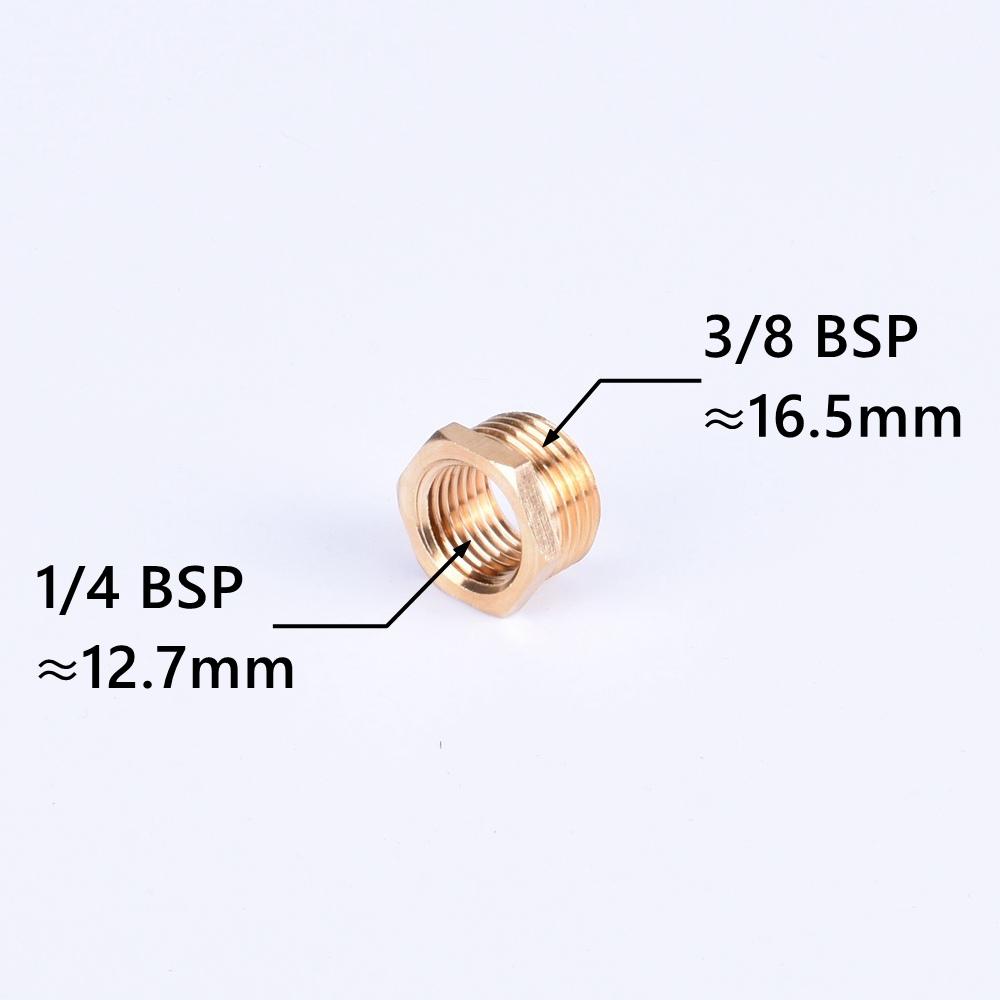 Brass Hex Bushing Reducer Pipe Fitting 1/8 1/4 3/8 1/2 3/4 F To M Threaded Reducing Copper Water Gas Adapter Coupler Connector