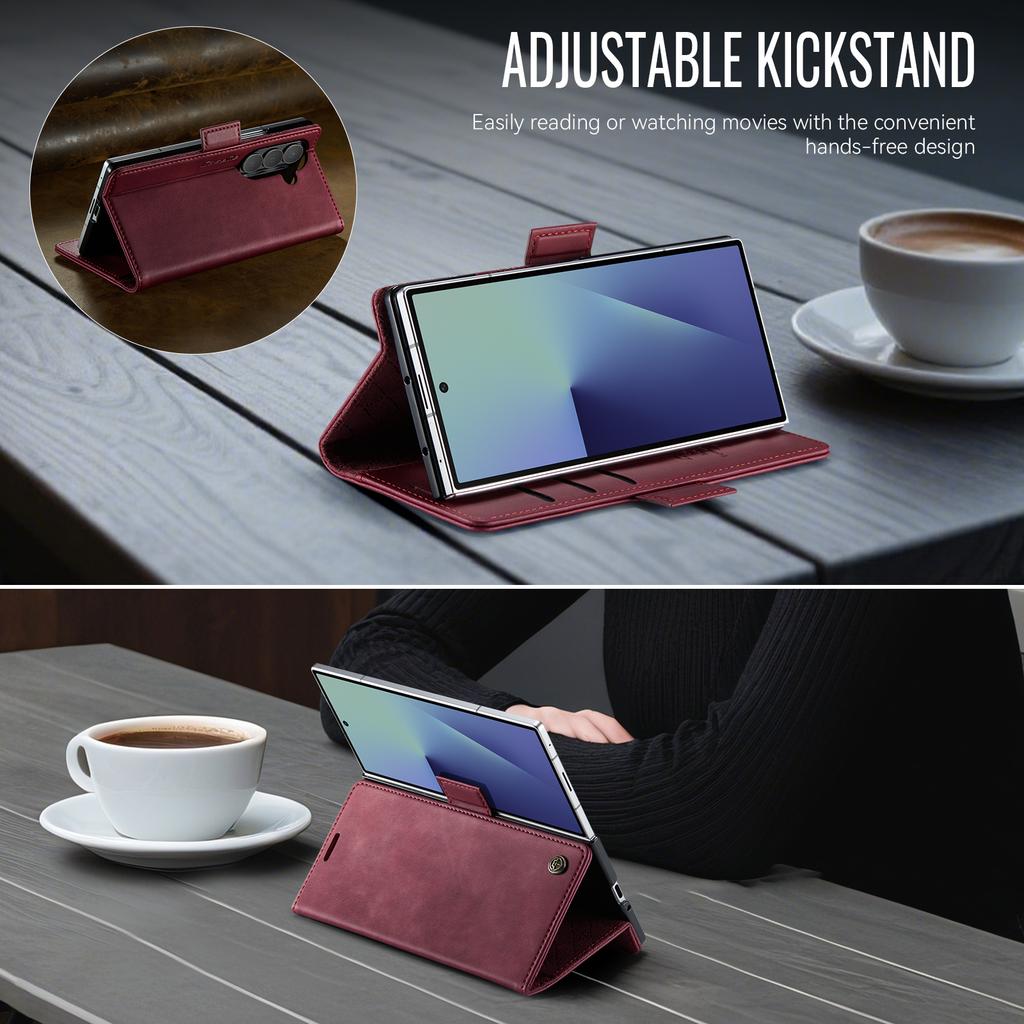 Geldbörse Leder Klappkartenhülle Für Samsung Galaxy Z Fold 7 Magnetische Hülle Stoßfest Ständer Coque