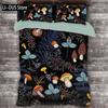 Buntes Pilz-Bettwäsche-Set Einzelgröße Kinder-Bettwäsche-Set Steppdecke Bett-Set Für Jungen Mädchen Erwachsene Mit 1 Bettdecke Und 2 Kissenbezügen