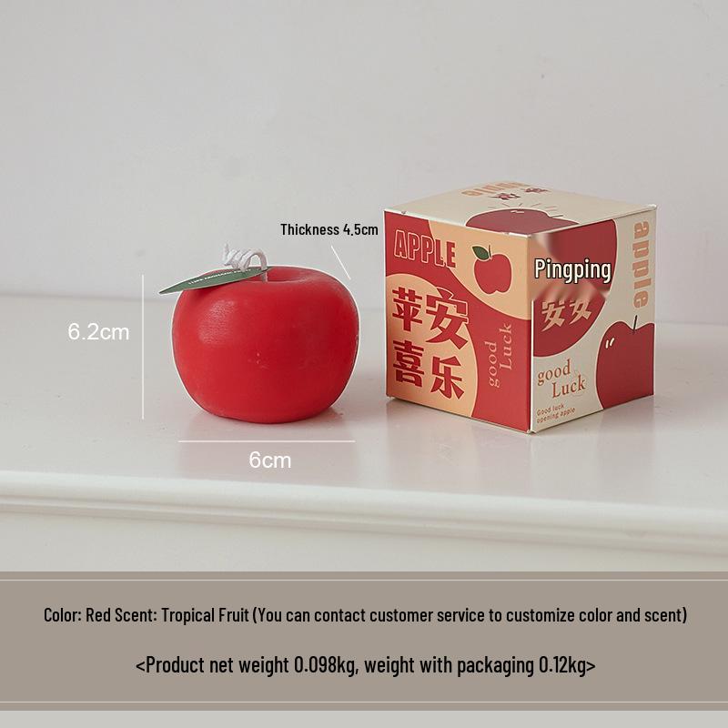 

Сделанная вручную ароматическая свеча в форме яблока – ароматный сувенирный подарок на Рождество и Новый год
