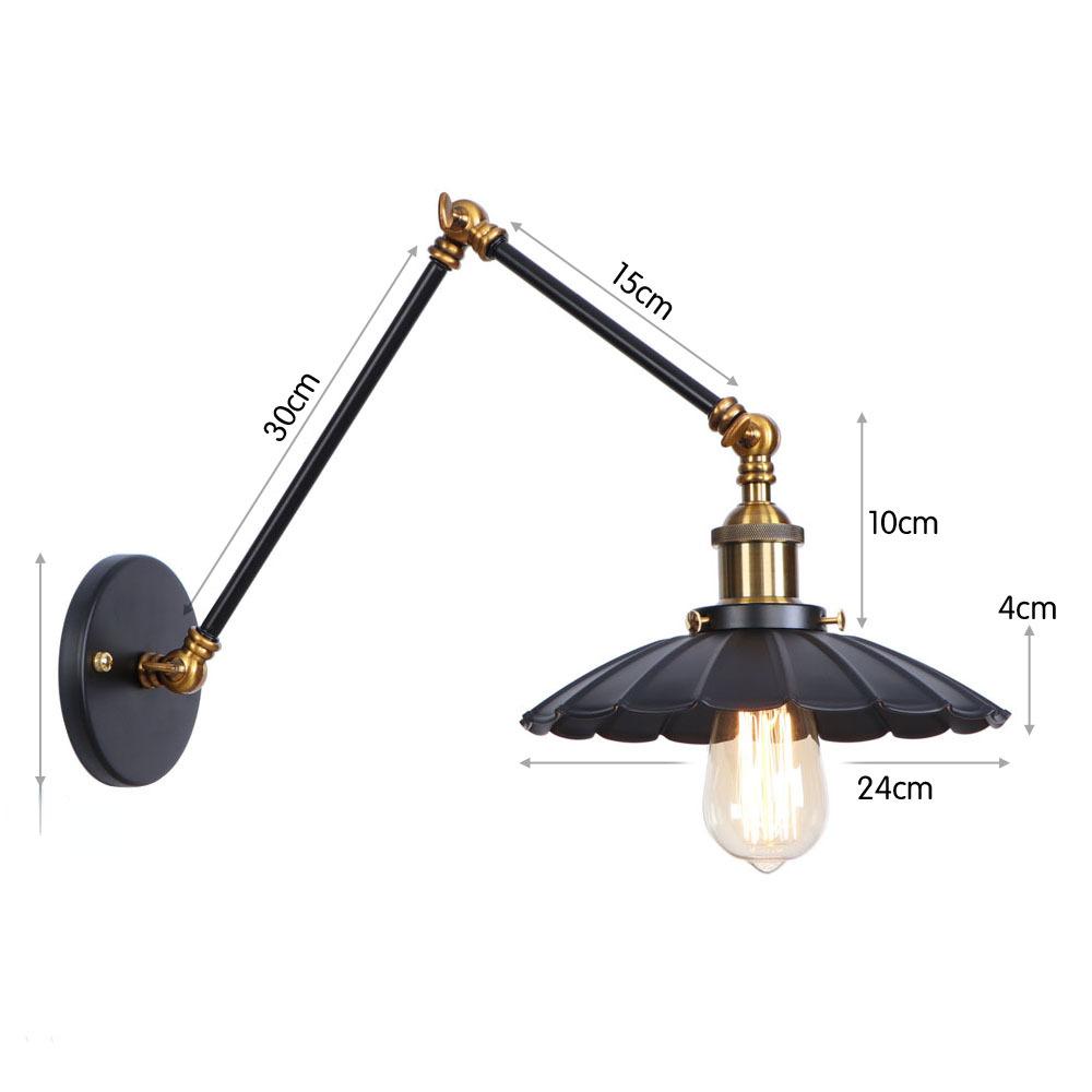 Artă Fier Americană Multi Festival OZN Bar Restaurant Negru Personalitate Simplu Decor Dormitor Lampă pentru Dormitor Aplicație de Perete