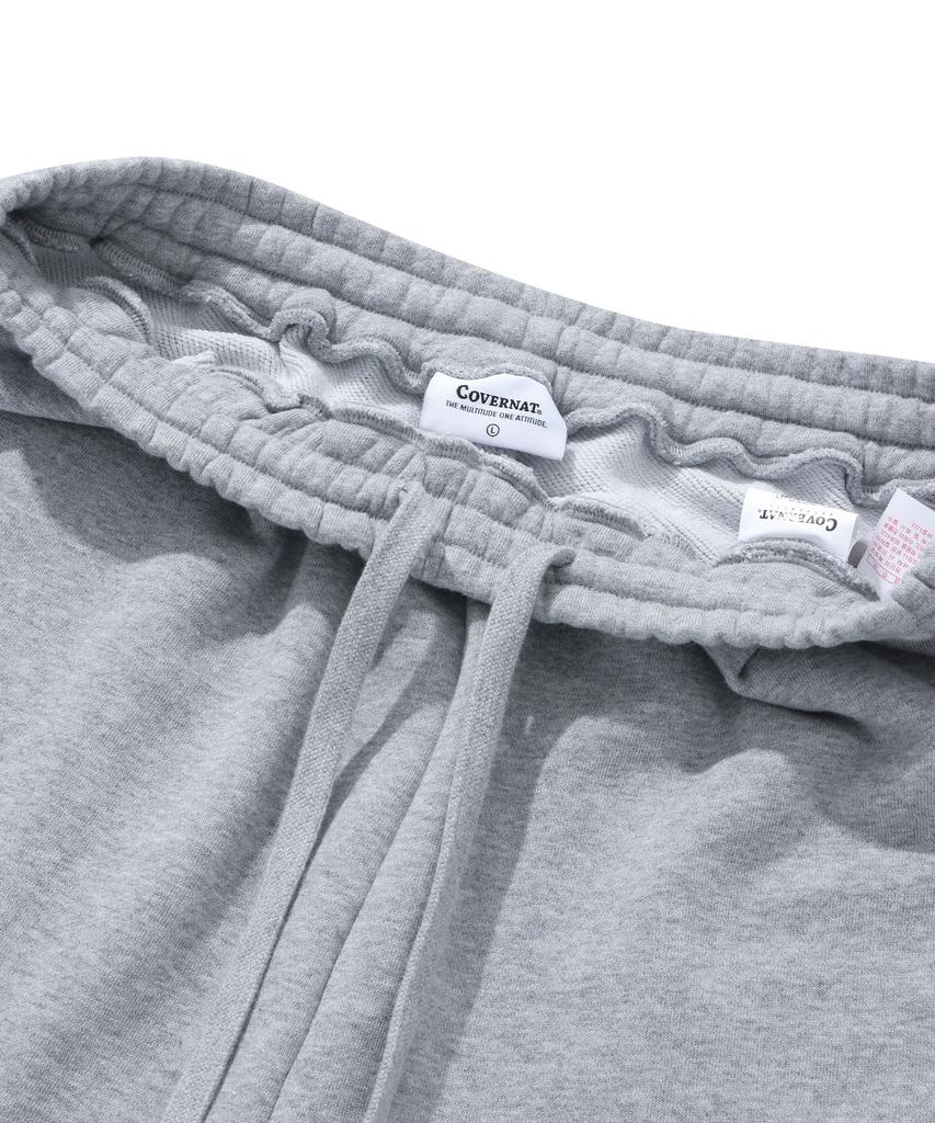COVERNAT C Logo Sweat Wide Pants Melange Gray