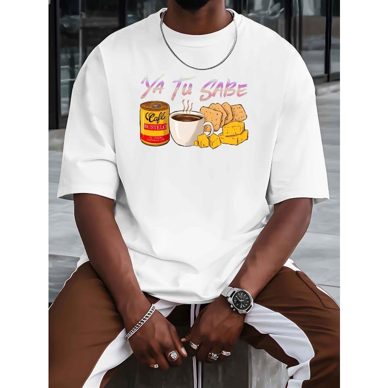 European Size YA TU SABE New Summer Outdoor Men'S Short-Sleeved T-Shirt Summer Fashion Trend Top Printed Men'S Bottoming Shirt Spring Round Neck Top