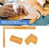 Aluminum Ruler Multifunctional Precision Square Woodworking Tool  for Inspection MeasurementYellow