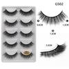 Lashie - Set of 5 Pairs: Volume Crisscross False Eyelashes