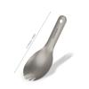 Lixada Kısa Saplı Titanyum Spork Ultralight Çocuk Bebek Spork Açık Kamp Piknik Sofra Takımı