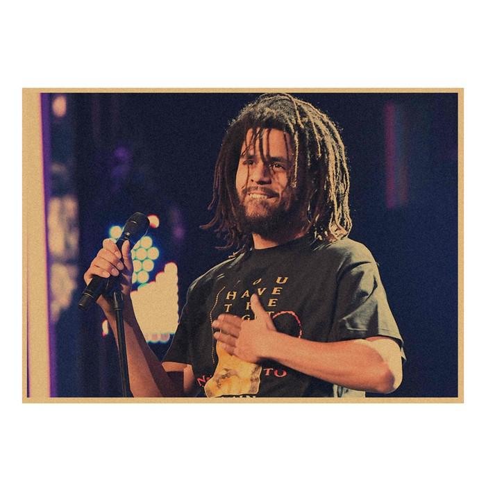 J. Cole & Lamar Rap Hip Hop Kraft Paper Wall Mural 491