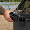 Fishing Rod Holder, Rack with Multiple Rod Slots And Tool Storage, Durable Outdoor Bucket Bracket, for Beach And Boat Fishing Organizer
