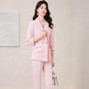 Women's White Autumn Fashion Formal Suit Set