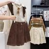 Japanese Retro Corduroy Wide-Leg Women's Shorts - Autumn/Winter 2026 Versatile Elegant Style
