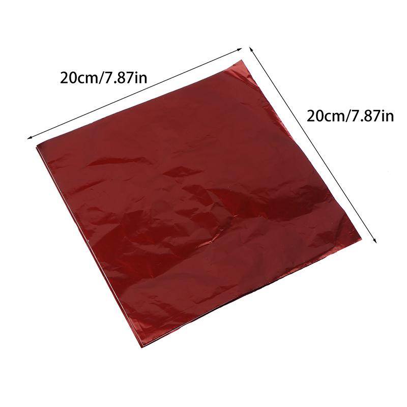 100 ks Kávové hliníkové fólie Obalový papír Svatba Balení čokolády Gripové papírové listy Svatba Párty Balení cukroví