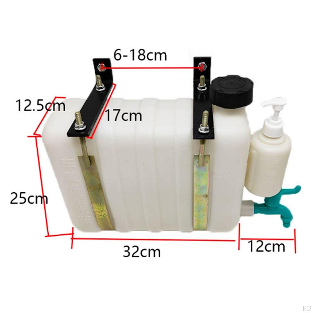 9L Large Capacity Portable Water Tank Container for Camping, Outdoor, RV, Car, Light Truck
