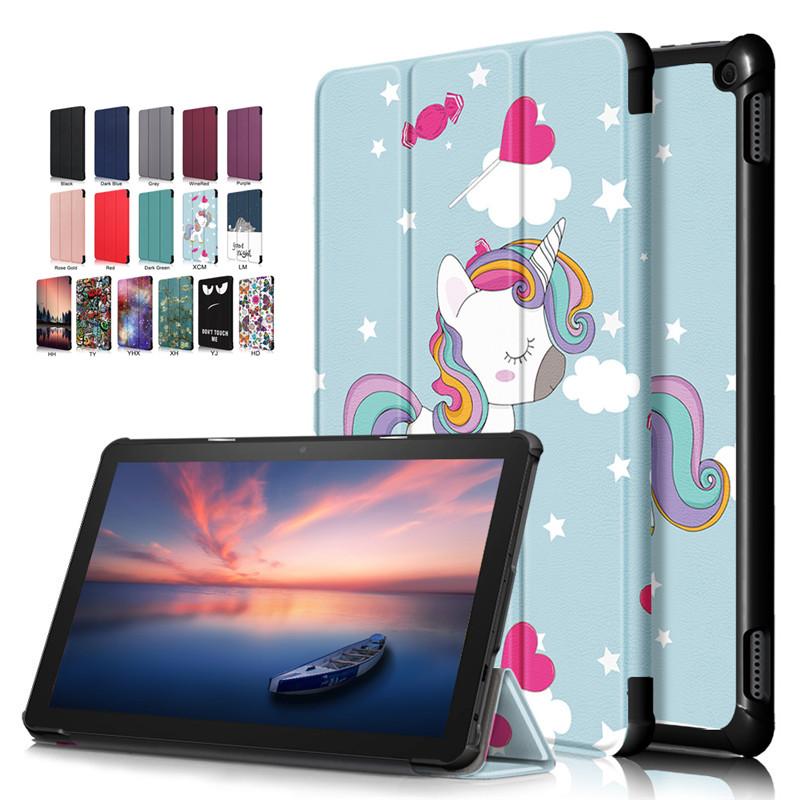 Per Amazon FireHD 10 2019 Amazon FireHD 10 2021 Custodia pieghevole Supporto magnetico Borsette per Amazon Fire HD 10 2021 11a generazione Tablet Cove