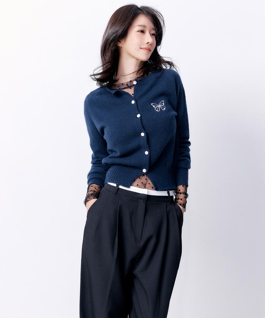 Nigaennikol Double Waistband Slacks_Black