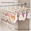 Multi-Clip Socks and Underwear Drying Rack for Balcony or Wardrobe Use