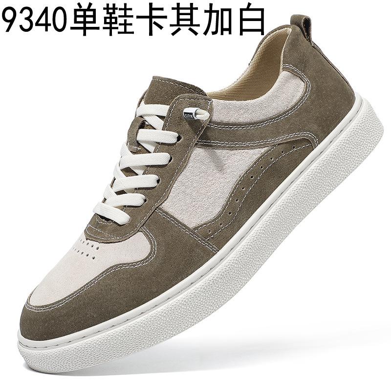 

Genuine leather men s shoes 2025 autumn season new Korean trend versatile retro board shoes thick white sole sports and leisure shoes 44
