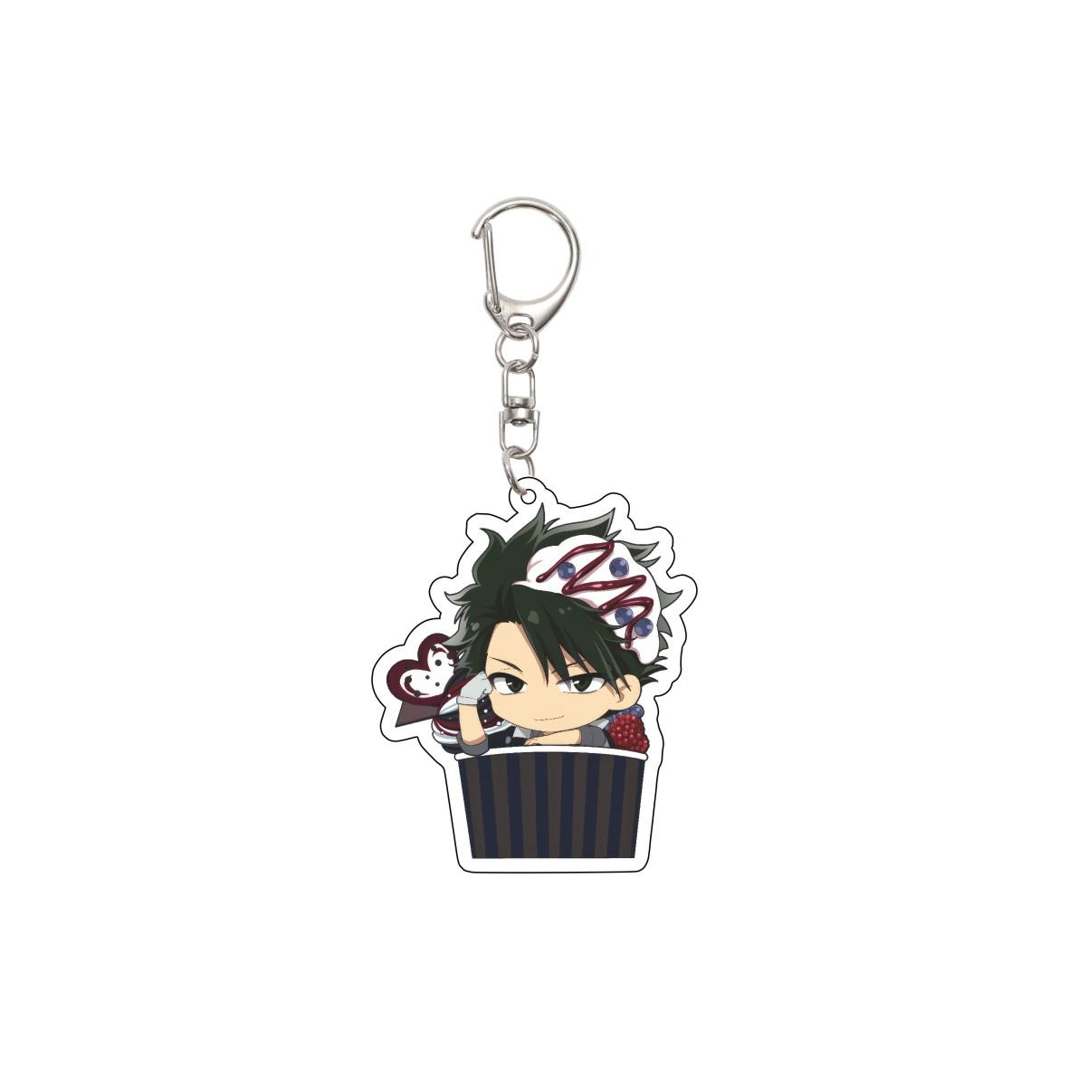 

55MM Anime MORIARTY THE PATRIOT Keychain William James Moriarty Key Chain Acrylic Model Plate Christmas Gifts 55mm