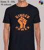 Ginger Power Joke Ginger Funny Regular Size Fit T-Shirt Top TShirt Tee for Men