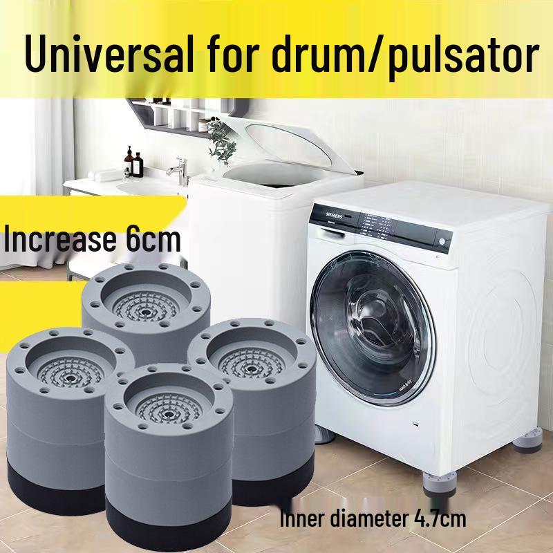 Universal Anti-Slip Rubber Foot Pads for Washers, Fridges, and Furniture - Shock Absorption and Noise Reduction