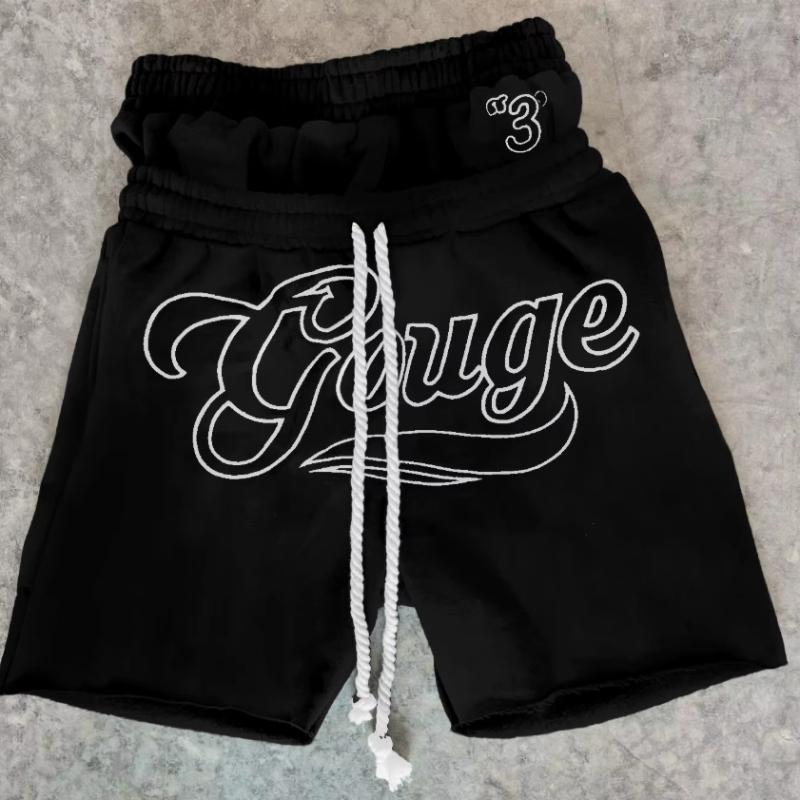 European and American high street summer casual double waistband design sports five quarter pants