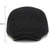 HT4979 Mens Berets Women Thick Warm Striped Autumn Winter Hat Artist Painter Adjustable Ivy Flat Cap Male Female Wool Beret Cap