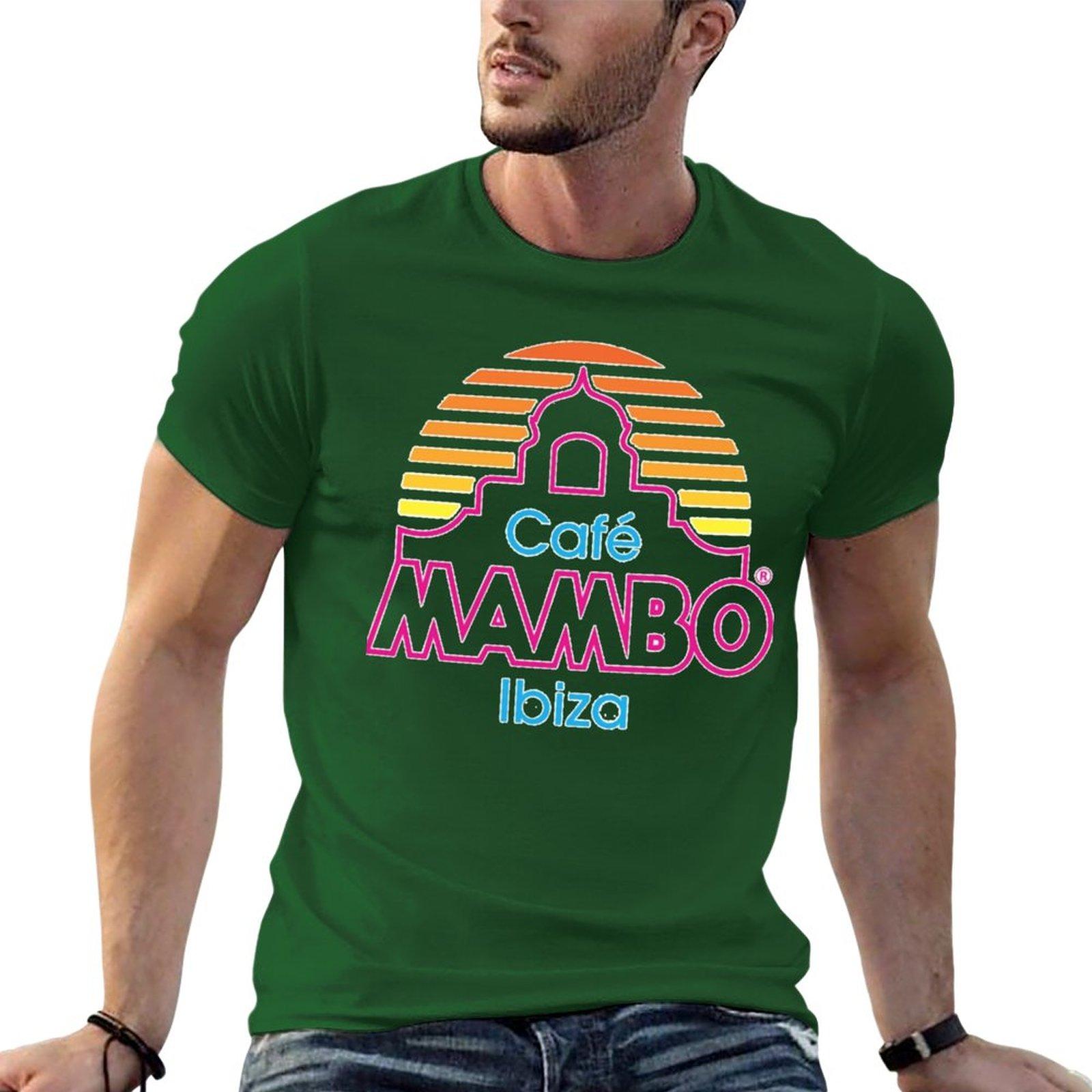 

New Cafe Mambo Ibiza T-Shirt T-Shirt hippie clothes quick drying shirt tops animal print shirt for boys clothes for men 4XL