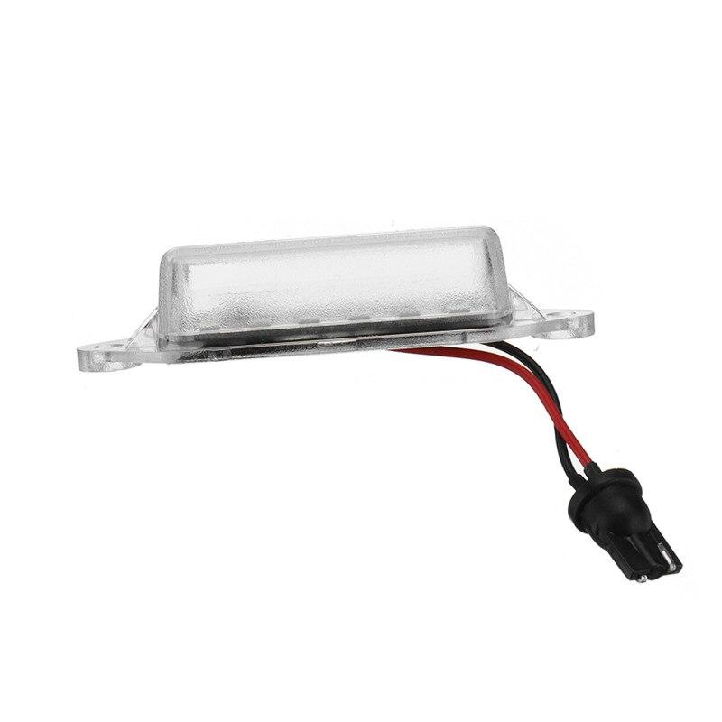 Pair Error Free Led Car Number Plate Lights 18 SMD White Led License Plate Light Lamp Bulb For Mitsubishi Lancer X EVO 2003-2007