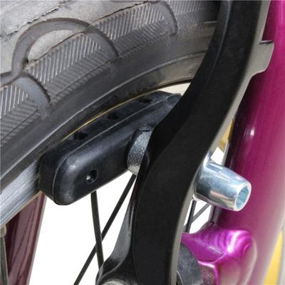 1 Pair Bike Braking Pad Exquisite Workmanship Hard-wearing Rubber Bicycle Brake Pad for Athlete