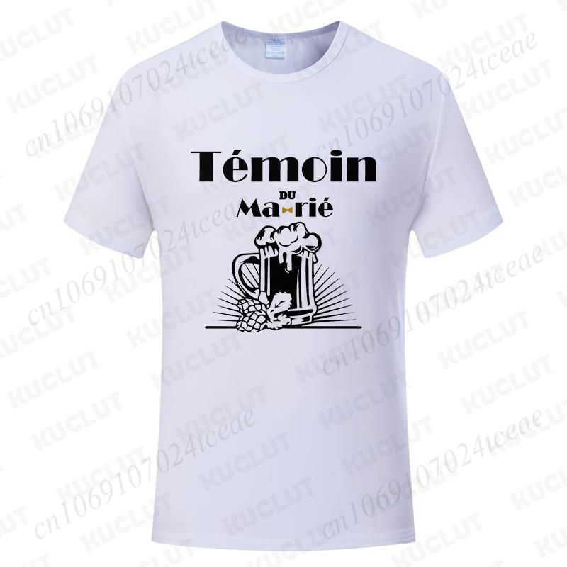 Fashion Single Farewell Tops French Boyfriend Bachelor Party T-shirts Evg Future Team Groom Man Shirt Wedding Father's Day Tees
