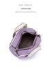 Genuine Leather Mini Lanyard Coin Purse - Ladies Bowling Style Lipstick Storage Bag