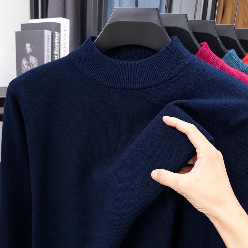 Pull Fin Homme Automne/Hiver - Décontracté, Doux pour la Peau, Couche de Base Chaude