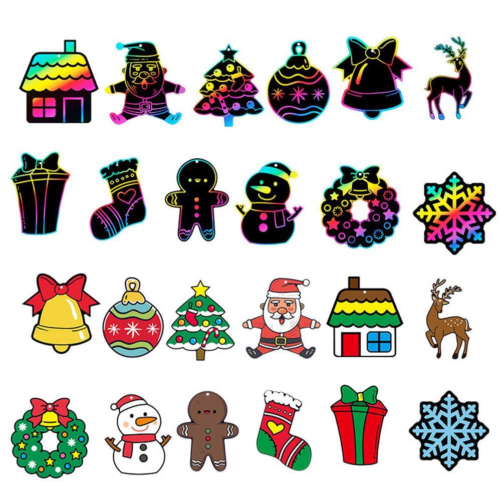 

Дети Дети DIY Покрытие Рисунок Царапины Бумага Царапины Художественная Живопись Рисовал С Рождеством