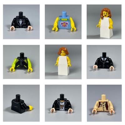 Briques MOC Mariée Marié Petit Garçon Fille Femme Homme Figurine Modèle Blocs de Construction Jouets Assemblés Accessoires Poupées Pour Enfants