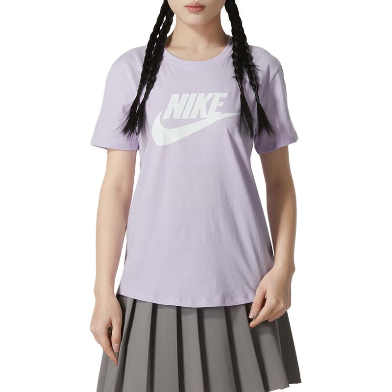 New Nike Sportswear SS24 T Shirt Women's Light Purple DX7907-545