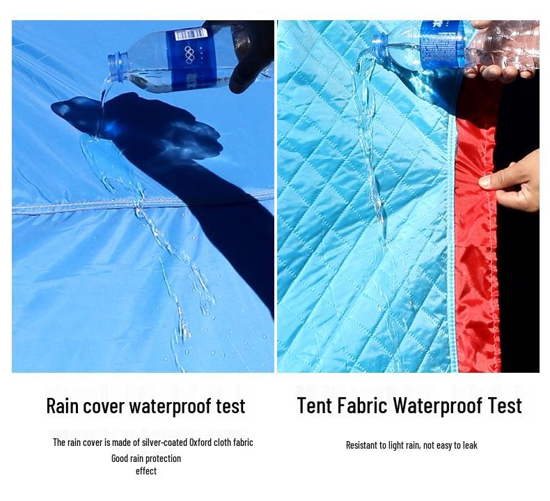 Instant Open Fully Automatic Winter Fishing Tent - No Assembly Needed, Thickened for Warmth and Cold Protection, Ideal for Camping and Ice Fishing.