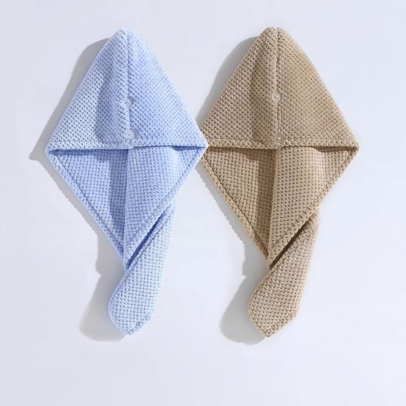 Women Hair Drying Hat Quick-dry Microfiber Hair Towel Cap Hat Bath Thicker Shower Long Curly Hair Cap