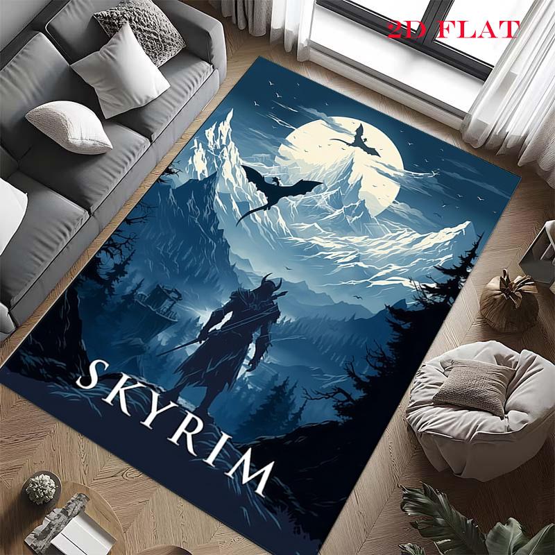 2K Games Carpet Rug for Living Room Bedroom Home Sofa Decoration,Kids play Nonslip Floor Mat