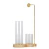 Soporte para Incienso con Forma de Calabaza 2 en 1 Quemador de Incienso Anti-Ceniza con Recipiente para Cenizas de Vidrio y Almacenamiento de Incienso para Yoga Meditación Spa