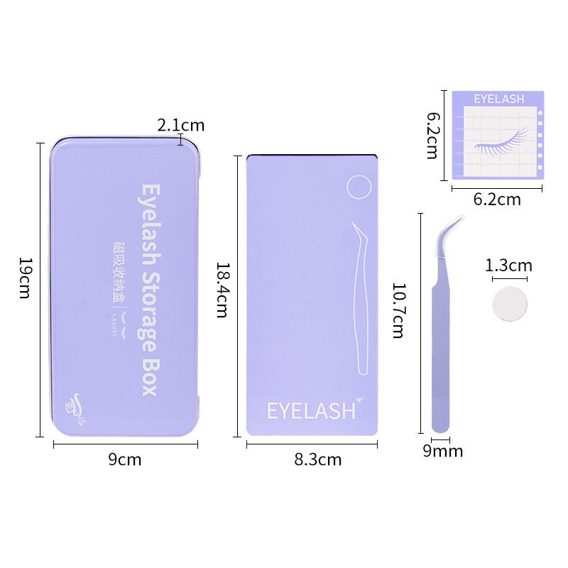 Women Magnetic Storage Box For Eyelash, False Eyelash Extension Storage Tool, Magnetic Eyelash Strips Magnetic Headband For Gift