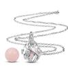 Dragonfly Silver Plated Copper Pregnancy Bola with Pink Bell