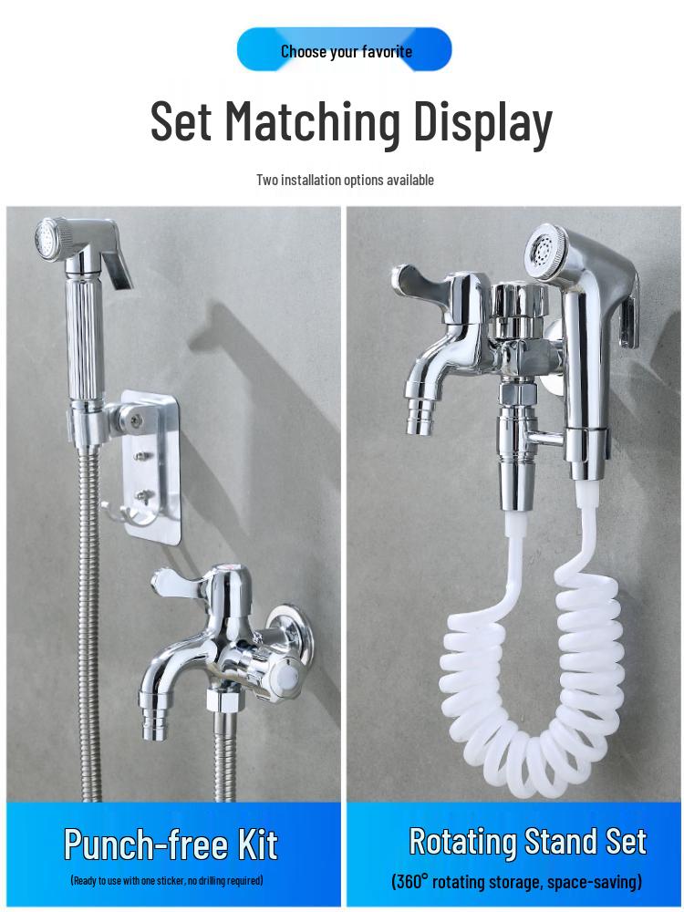 Dual-Outlet 3-Way Household Washing Machine Faucet