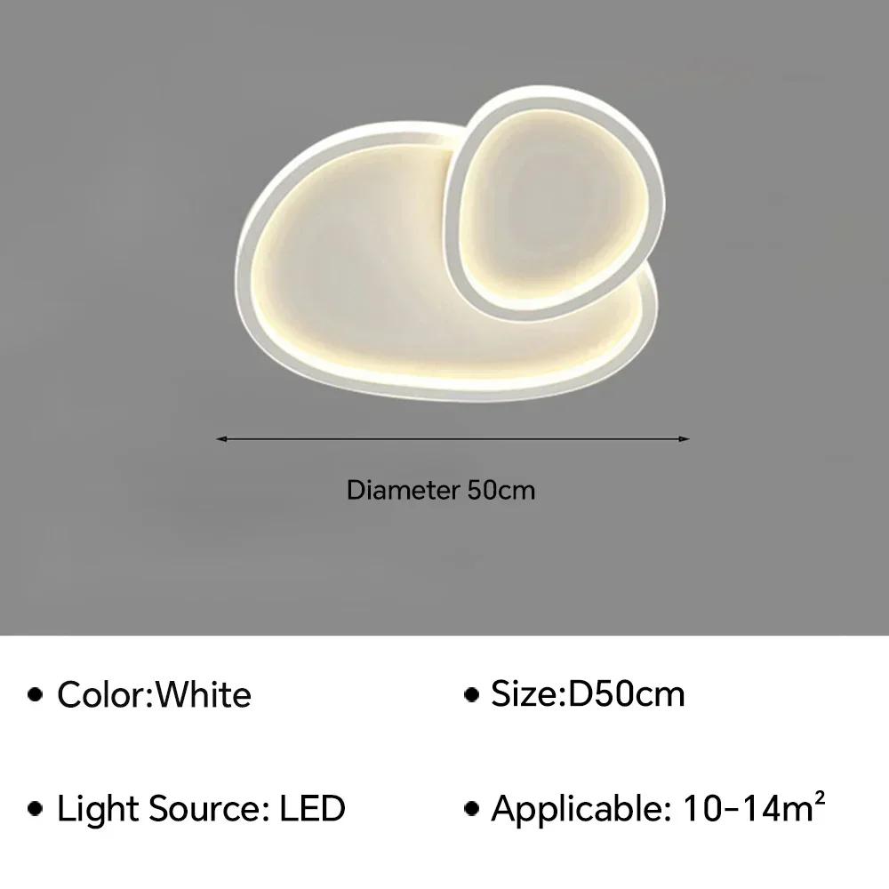

Современный светодиодный потолочный светильник для гостиной, столовой, детской, кабинета, спальни, балкона, люстра, внутреннее домашнее украшение, светильник Cold White(No RC)