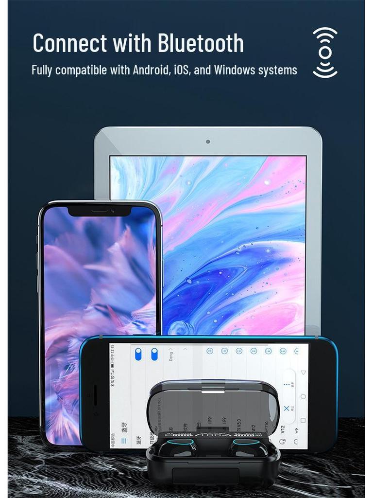 2025 Bluetooth Earphones: Stereo Sound, Deep Bass, Wireless In-Ear, High-Quality Audio, Long Battery Life