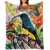 Akahi Sunbird Throw Blanket halloween Plush Luxury Brand Personalized Gift Blankets